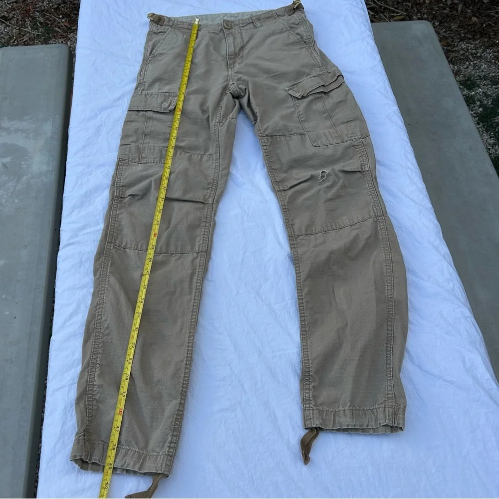 SOLD Carhartt Tan Cargo Army Aviation Pants, Size 28X32 Utility Streetwear Gorp - Picture 6 of 12